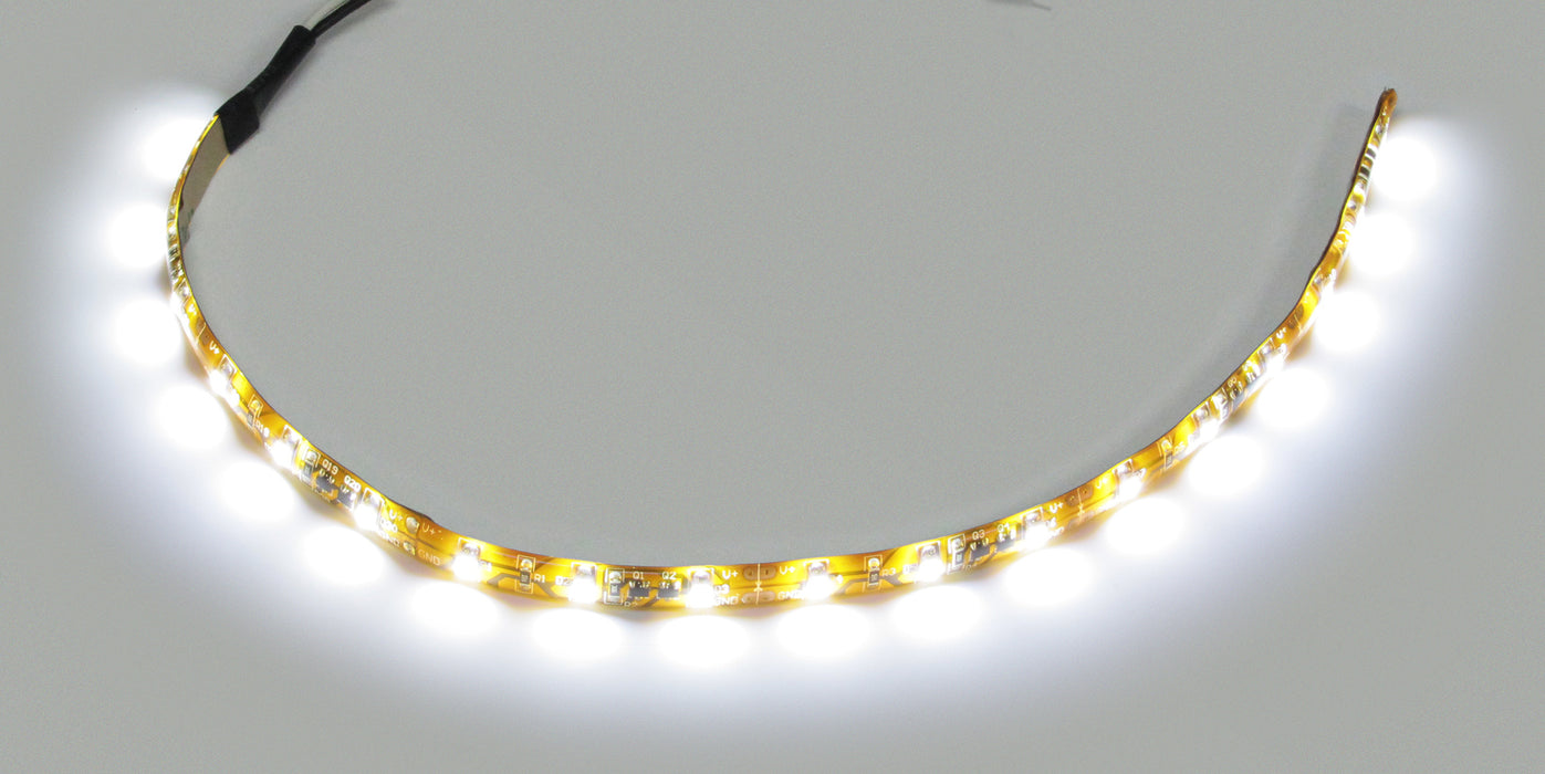LED WHT STRIP LGT 12" LD WIRES ONE END
